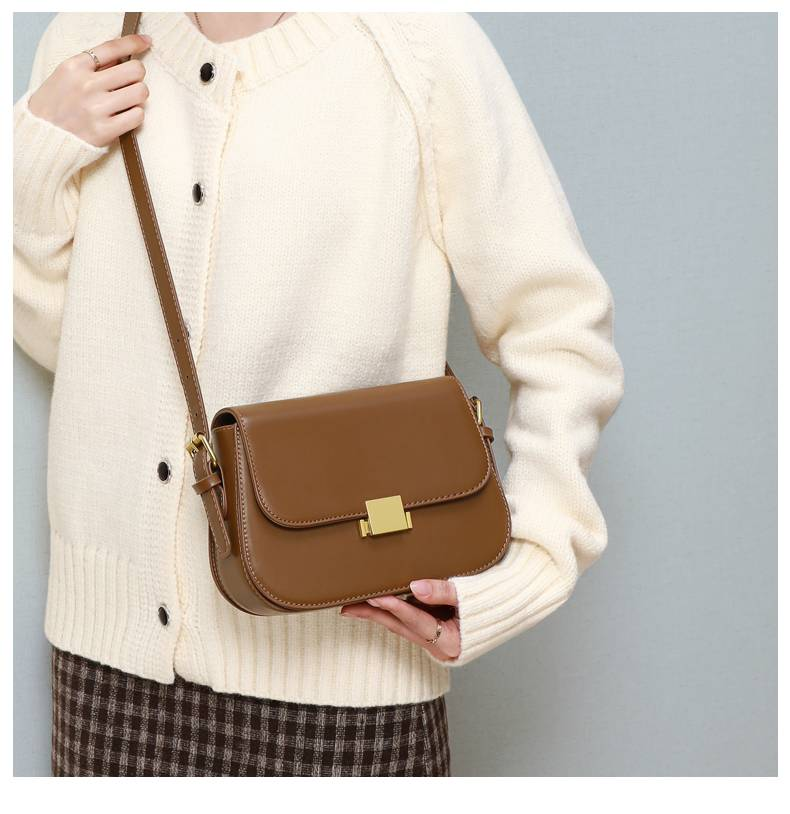 VINEY Bag Ladies 2025 Nová Crossbody kabelka Tofu taška Jedno rameno v podpaží Malá taška Vysoce kvalitní dámská taška z pravé kůže_voghion.com