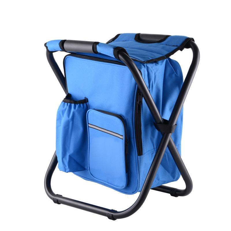 Sgabello pieghevole e portatile con spallacci per zaino, isolato, per pesca, spiaggia, campeggio, sedia leggera per riporre il ghiaccio all'aperto_voghion.com