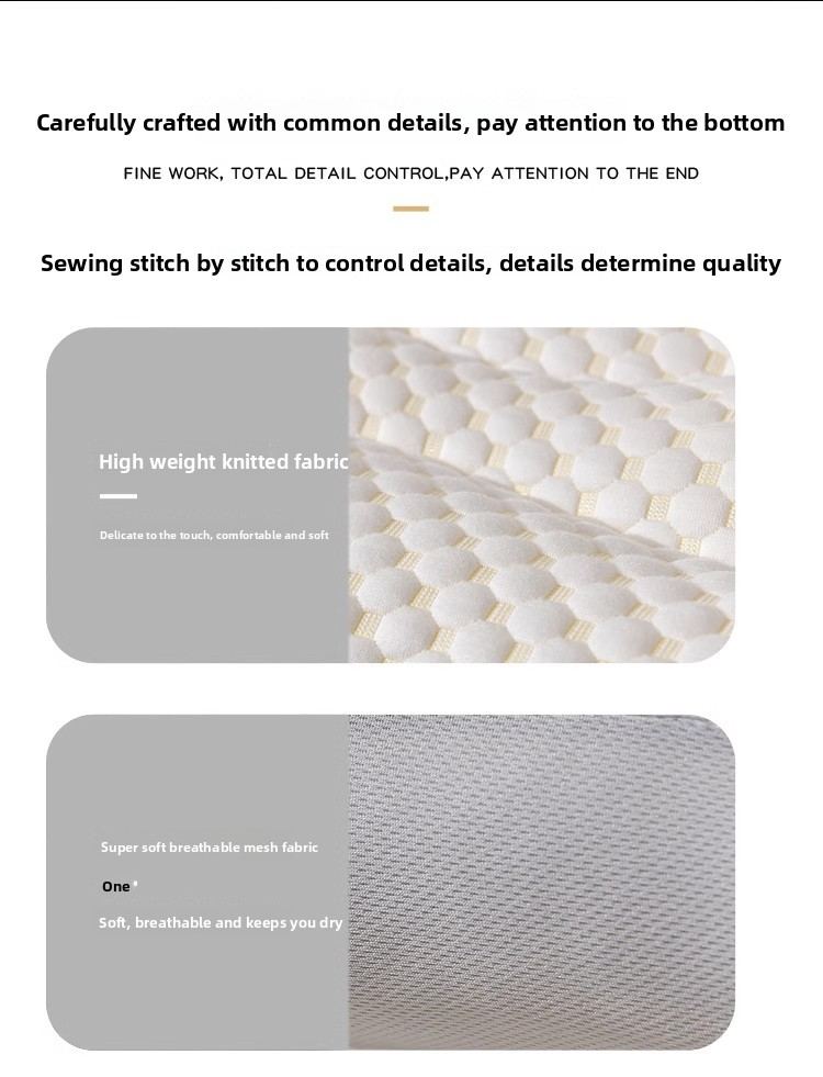 Knitted Pillow Set (2-Pack) - Orthopedic Neck Support Pillows For Deep Sleep Non-Collapsing & Breathable (Medium Firmness Home Use Single Size)_voghion.com