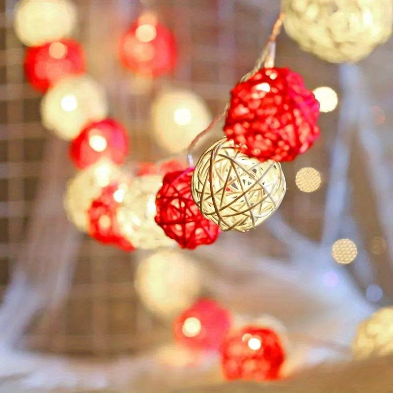 Luci a corda da 2 metri e 20 luci blu e bianche in rattan, per feste, Natale, Natale, luci decorative per esterni a batteria_voghion.com