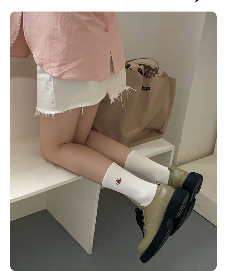 Crew Socks Plusox Sokken Ins Trendy Tube Sokken Geborduurd Koppel Mannen En Vrouwen Lange Sokken Smiley Regenboog Mentaliteit College Trend Merk_voghion.com