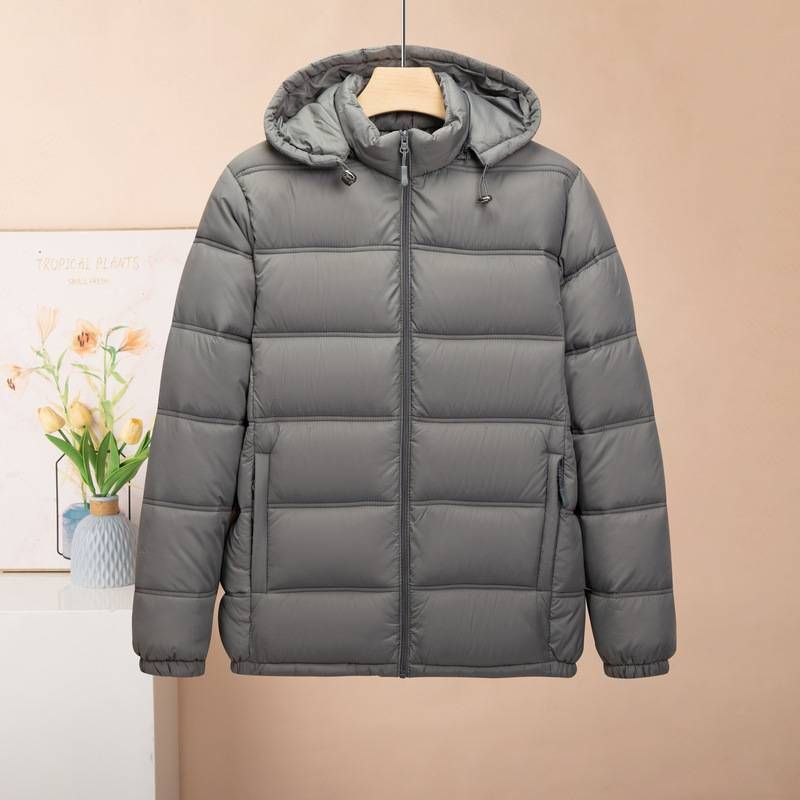 Herren-Steppjacke mit abnehmbarer Kapuze – Dicke Steppjacke für Herbst und Winter_voghion.com