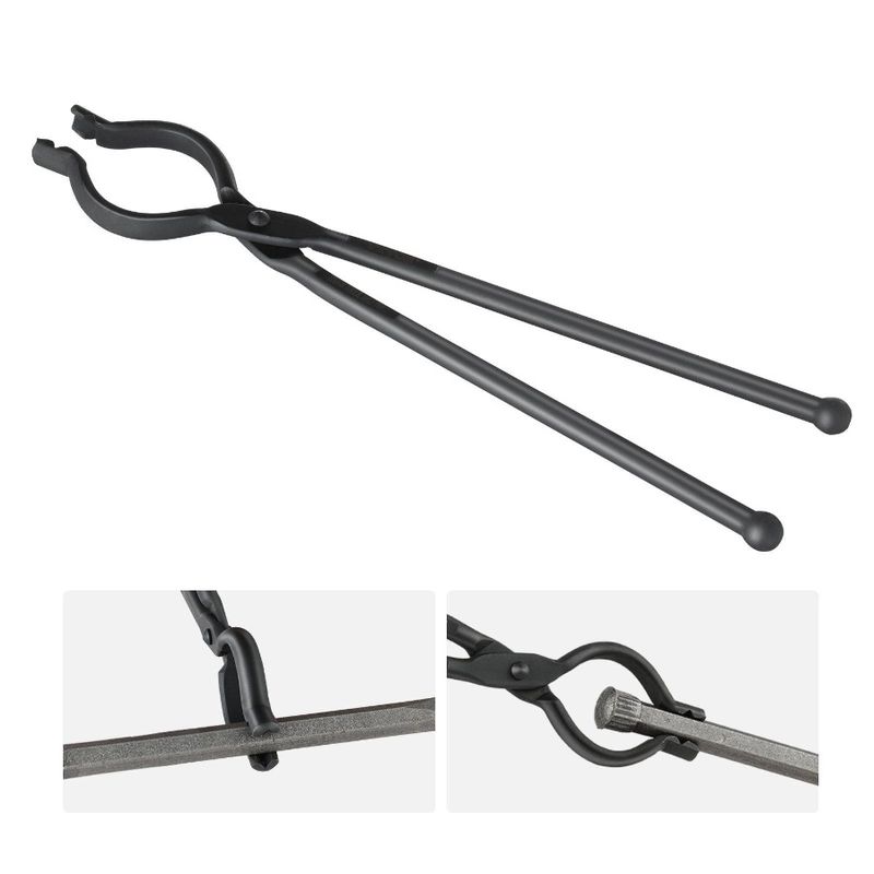 For Tongs Rivets Forge Tongs A3 Forgings Steel Bolt And Blacksmith Steel 18' Long With Nailshaped Tongs Carbon VBit Irregular_voghion.com