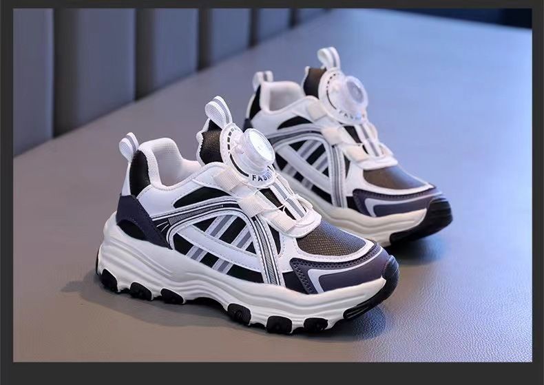 Kids Shoes Children's transparent mesh fashion sports shoes 2024 summer new children's versatile sports shoes for children's casual dad shoes_voghion.com