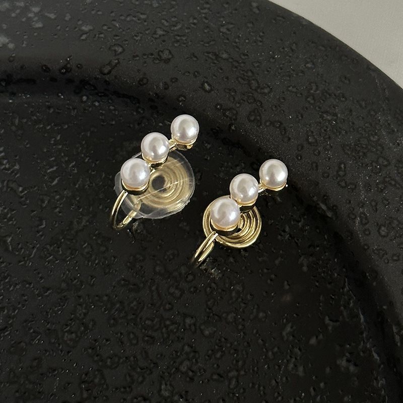 Ear Clips Without Piercings, Premium Pearl Earrings, Earrings._voghion.com