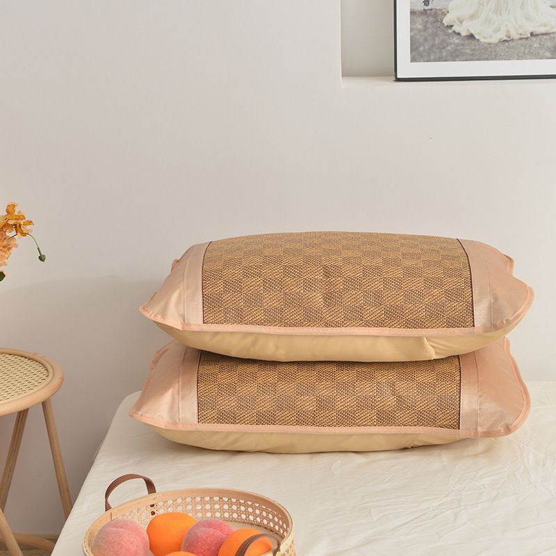 Kühlendes Tencel-Kissenbezug-Set (2er-Pack) – Atmungsaktiver Sommer-Kissenbezug für Erwachsene und Studenten, weich und hypoallergen (Hotelverschluss, Standardgröße)_voghion.com