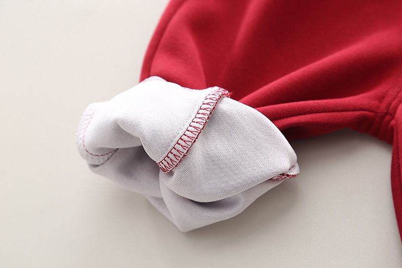 Set aus langärmligem Baumwoll-Sweatshirt und Hose mit Buchstaben-Print für Jungen – Weiches Freizeitoutfit für Kleinkinder (1–3 Jahre) – Schwarz/Rot_voghion.com