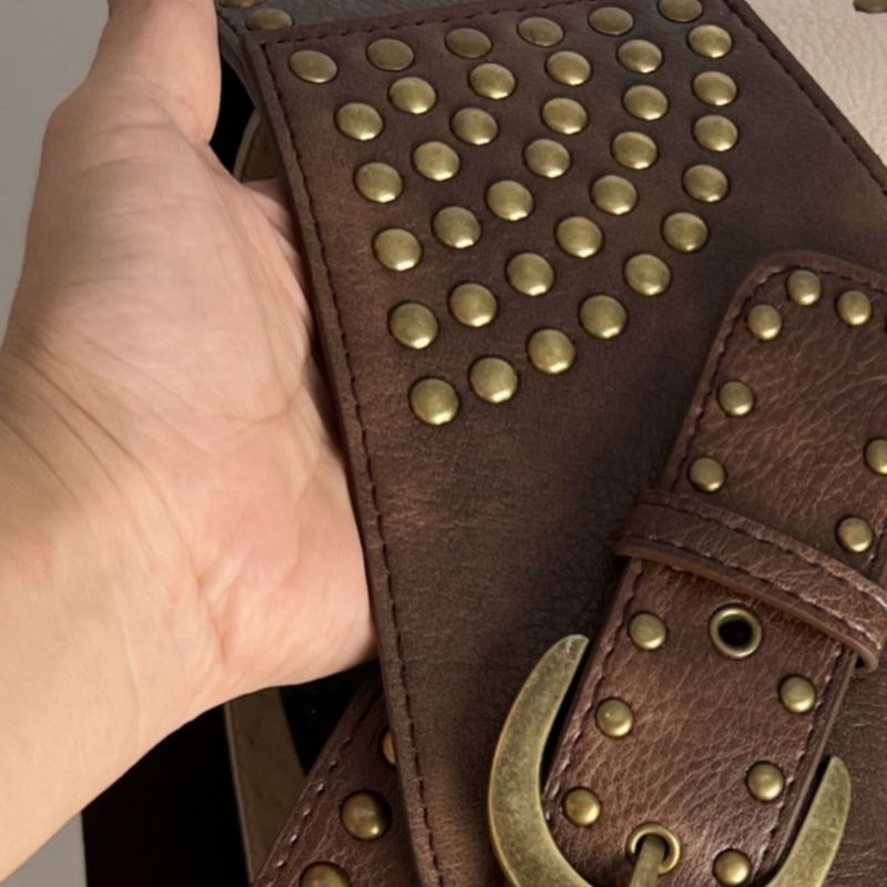 Cinturón ancho Y2k retro milenario sexy cinturón decorativo ancho cintura femenina cintura antigua versátil_voghion.com