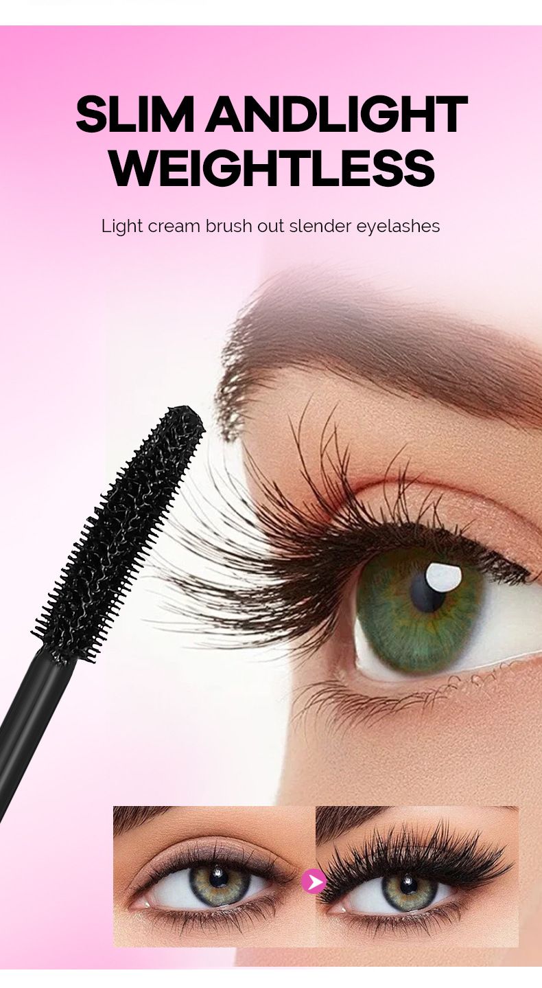 Long-lasting Mascara Waterproof Smudge-proof Dense Curling Style_voghion.com