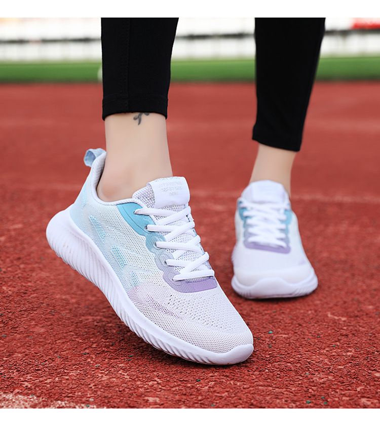 Indoor fitness damesoefening schokabsorptie, antislip, zachte zool, lichtgewicht sportschoenen, thuislopen, springen_voghion.com