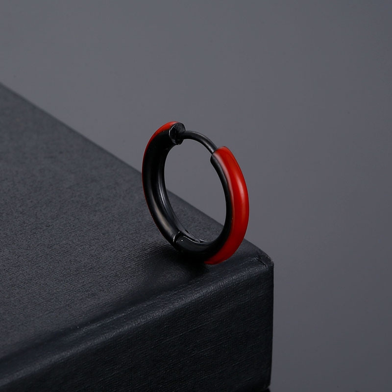 Fashion Trendy Small Hoop Earrings Clip for Women Men Earring Stainless Steel Earrings Diy Ear Piercing_voghion.com
