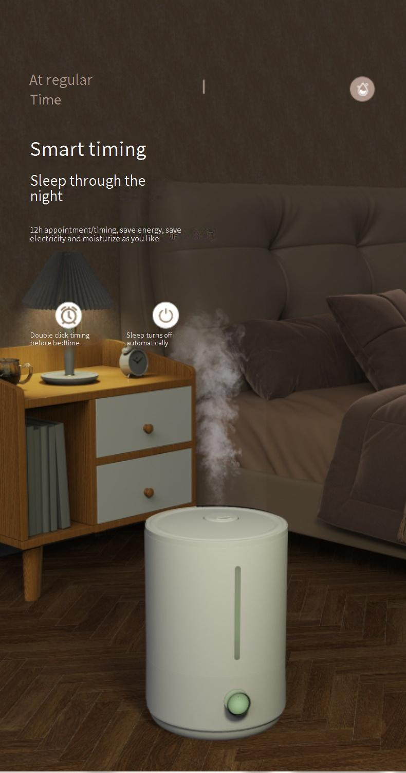 Ultraschall-Luftbefeuchter mit großer Kapazität, Diffusor für ätherische Öle, LED-Stimmungslicht, Fernbedienung und Smart-Timer – Leiser Betrieb für Zuhause und das Büro_voghion.com