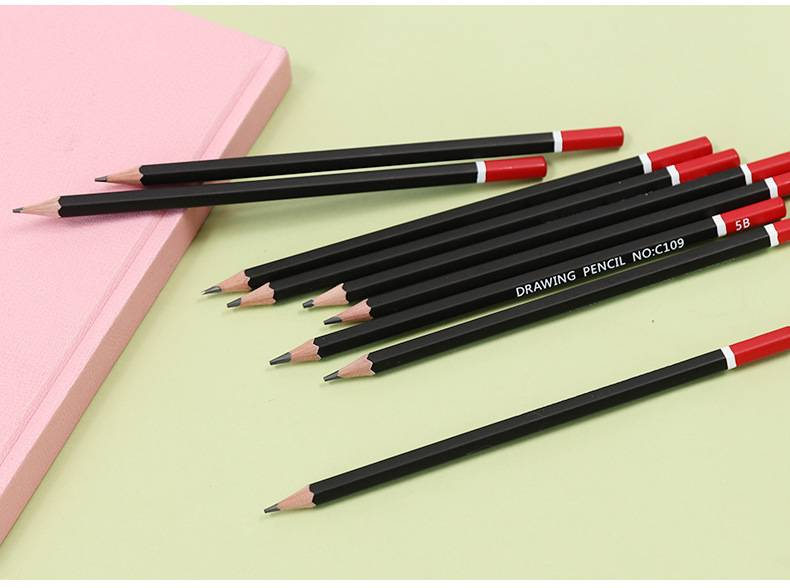 30-Piece Sketching Set With HB & 2B Pencils, Charcoal Pencils, And Metal Case – Perfect For Artists & Students_voghion.com