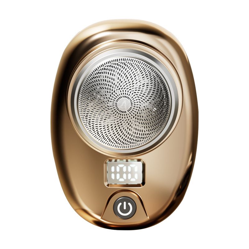 2202 Mini Electric Shaver For Men - 6-Blade Rotary Head, Waterproof, Portable Travel Razor With LED Display_voghion.com
