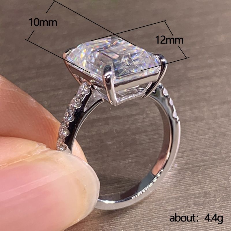 Cao Shis neues Accessoire 10 * 12 Princess Square Simulated Diamond Rin, modischer und vielseitiger Rock Suar Weddin_voghion.com