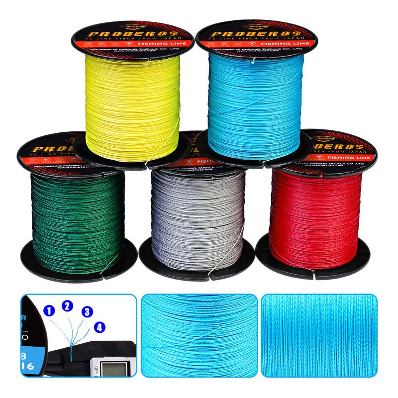 Dali Ma 4-strand 100m Multicolor PE 0.4#Rock Sea Fishing Braided Line Black Label 10.1m Colors_voghion.com