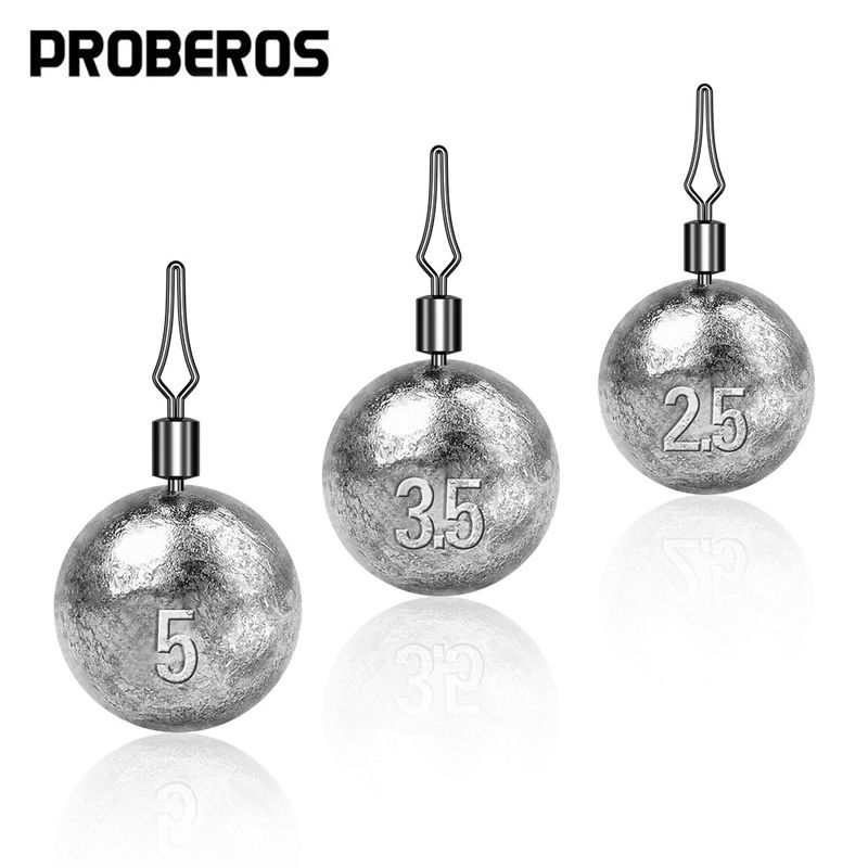Weighted Round With Swivel Jigging Anti-Hook Bottom Cylindrical Lead Sinker Free Fishing Rig_voghion.com