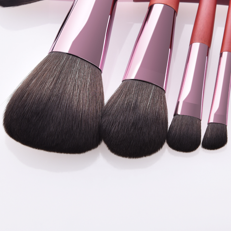 10-delige make-upborstelset, kalebas rode staart, mahoniehouten penseelpunt, blushborstel, schoonheidshulpmiddelen GUJHUI_voghion.com