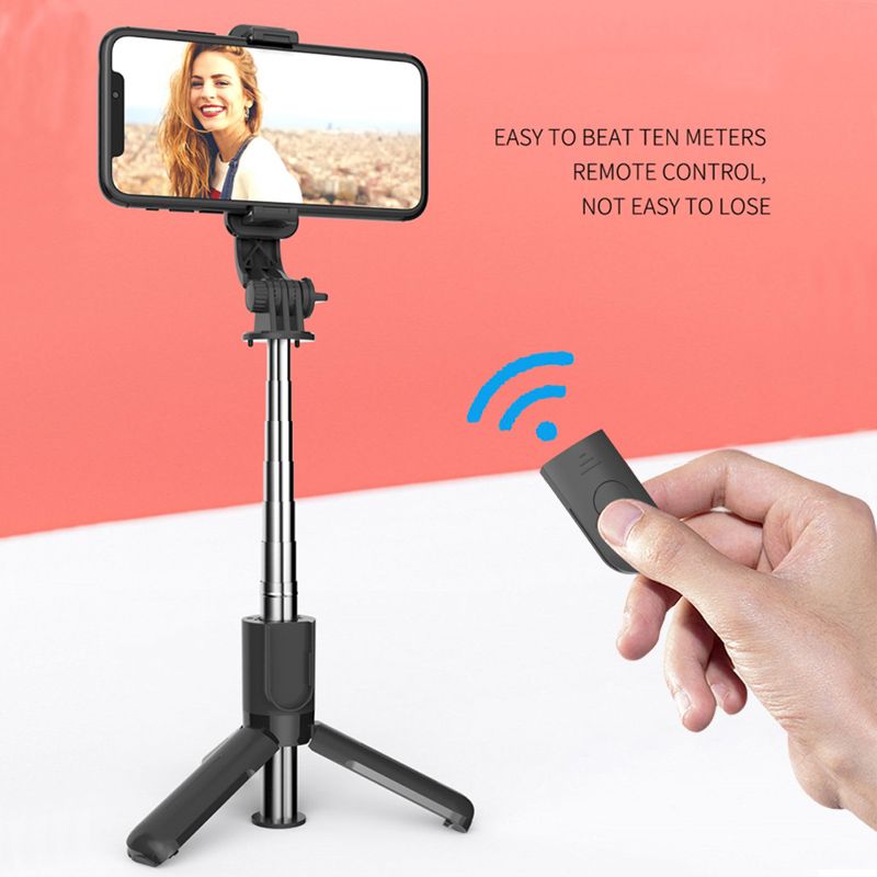 Mini Selfie Stick Tripode Ligh Para Movil Palo Estensibile Lampada Bluetooth Smartphone Stand Treppiede Flessibile Treppiede Statyw Luz_voghion.com