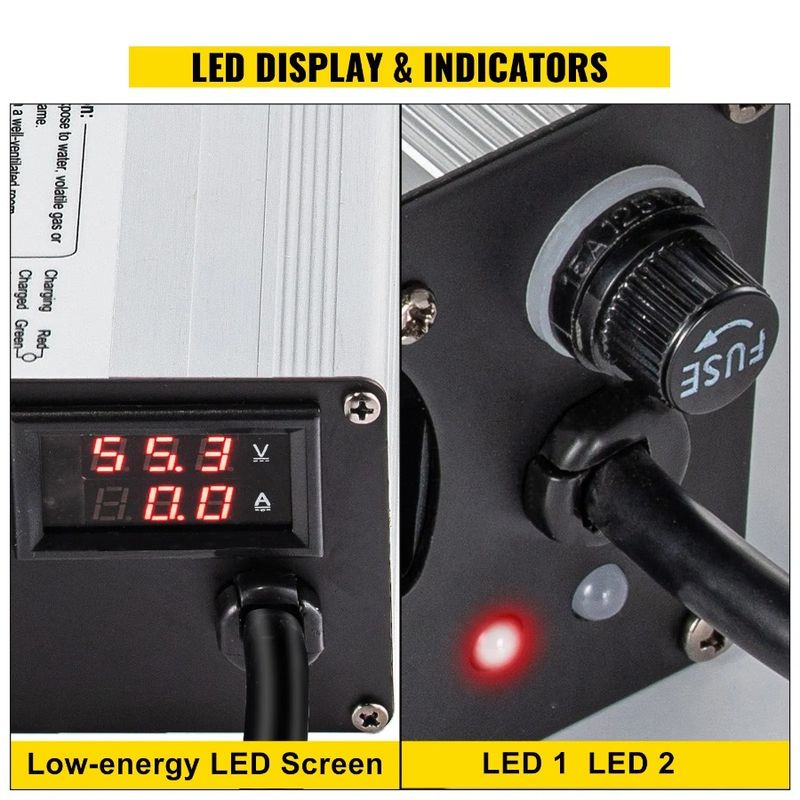 Power G29 Ez con 15 auto Go Golf Amp Cart Shell Yamah Caricabatterie per Club 48 Batteria LED Alluminio Wise Batteria Drive Volt Caricabatterie_voghion.com