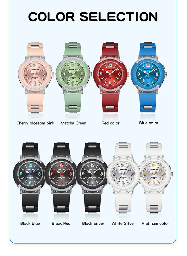 Orologio LED luminoso per bambini - Impermeabile 50 m, cinturino in morbido TPU, colori divertenti per ragazzi e ragazze Orologio al quarzo per studenti Orologio LED per bambini_voghion.com