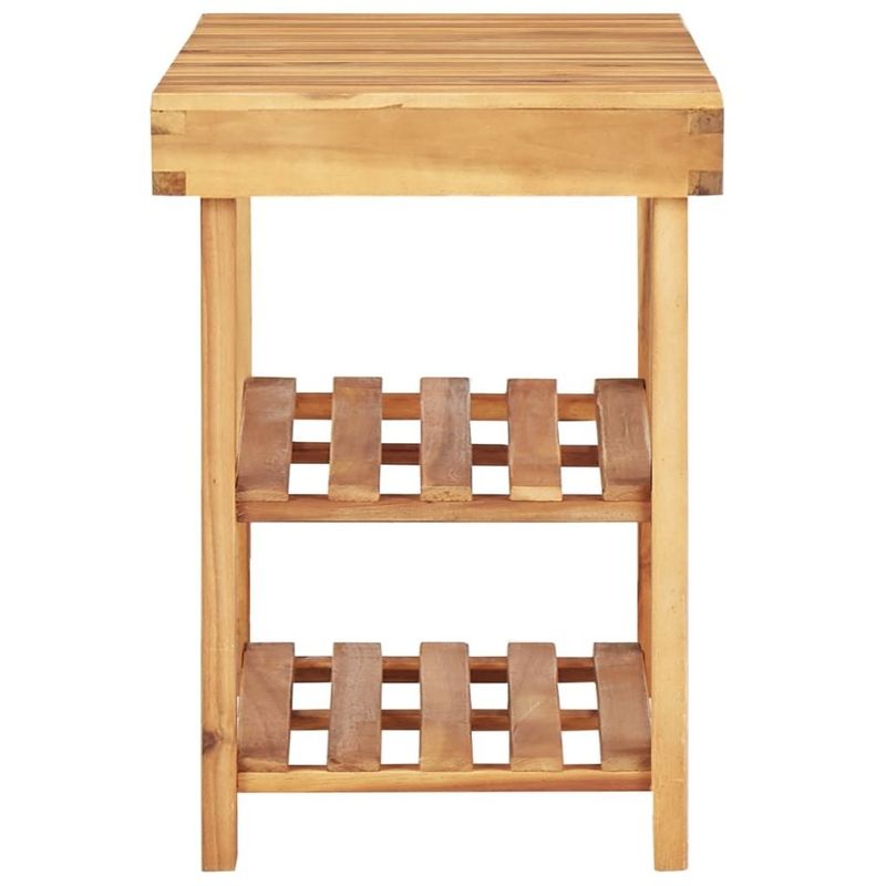 Acacia 35.4x12.5x18.1 Rack Solid Shoe Wood_voghion.com