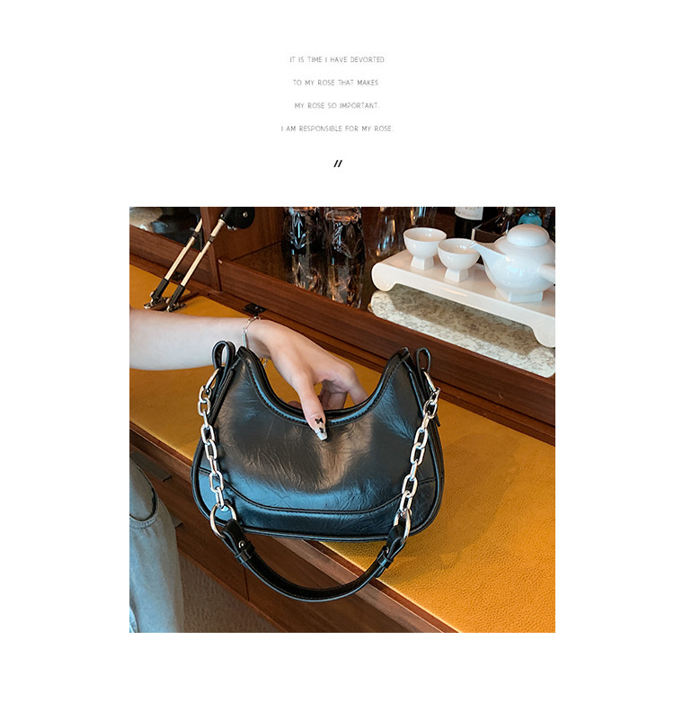 Niche haut de gamme chaîne aisselle sac pour femmes 2023 été nouveau Style Simple polyvalent sac à bandoulière une pièce livraison directe_voghion.com