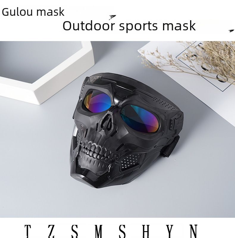 Cycling Eyewear New Goggles Mask Skull Head Motocross Outdoor Sports Riding Wind And Sand Goggles Tactical Mask_voghion.com