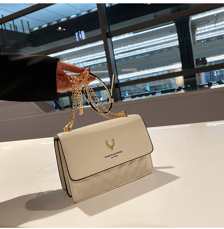 Lingge-Bolso de hilo bordado para mujer, bandolera de un hombro, cadena de regalo para el Día de San Valentín, bolso cuadrado pequeño_voghion.com