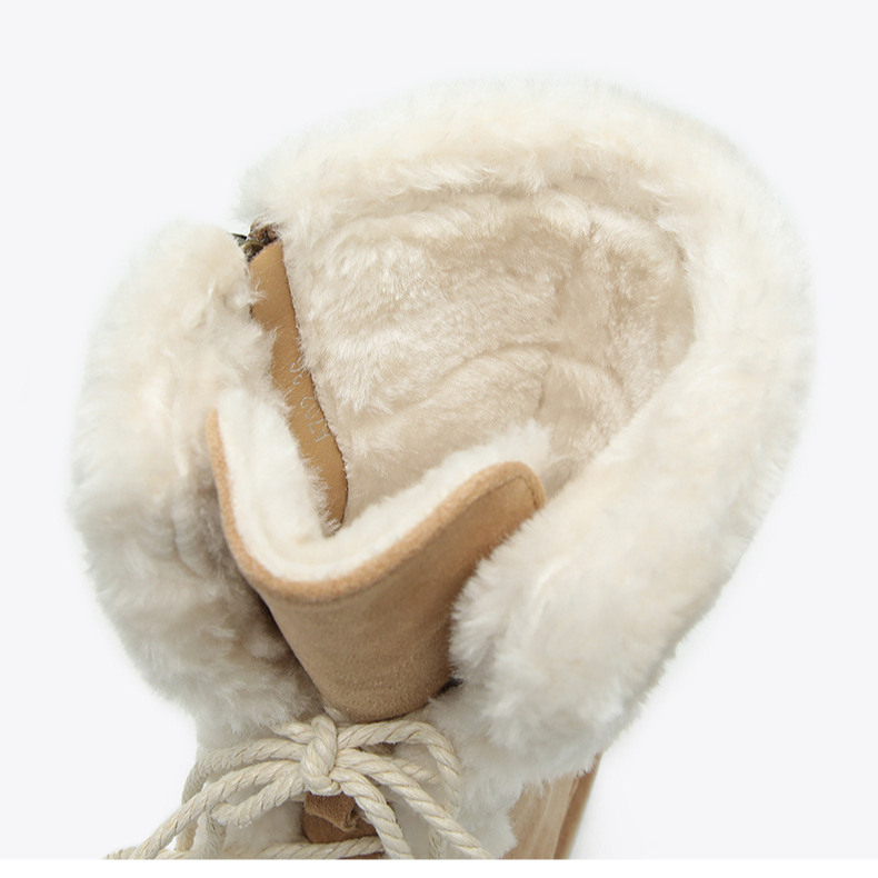 New mid-calf boots with cashmere padded warm shoes retro booster boots_voghion.com