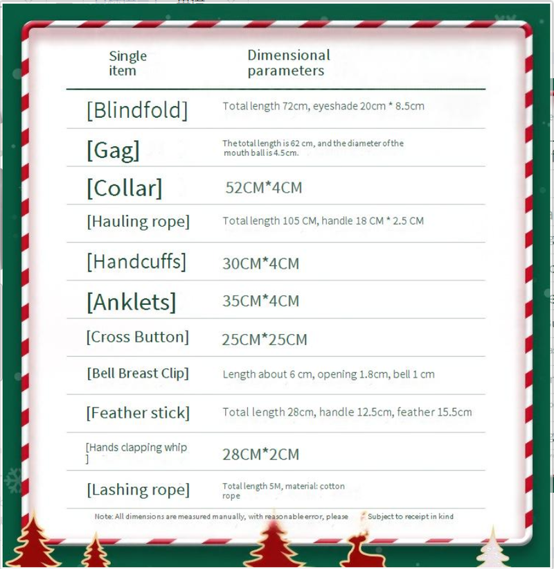 Sex Produkte MizzZee Weihnachten Limited Set SM Sex Spielzeug Erwachsene Produkte SM Bondage Set Alternative Spielzeuge_voghion.com
