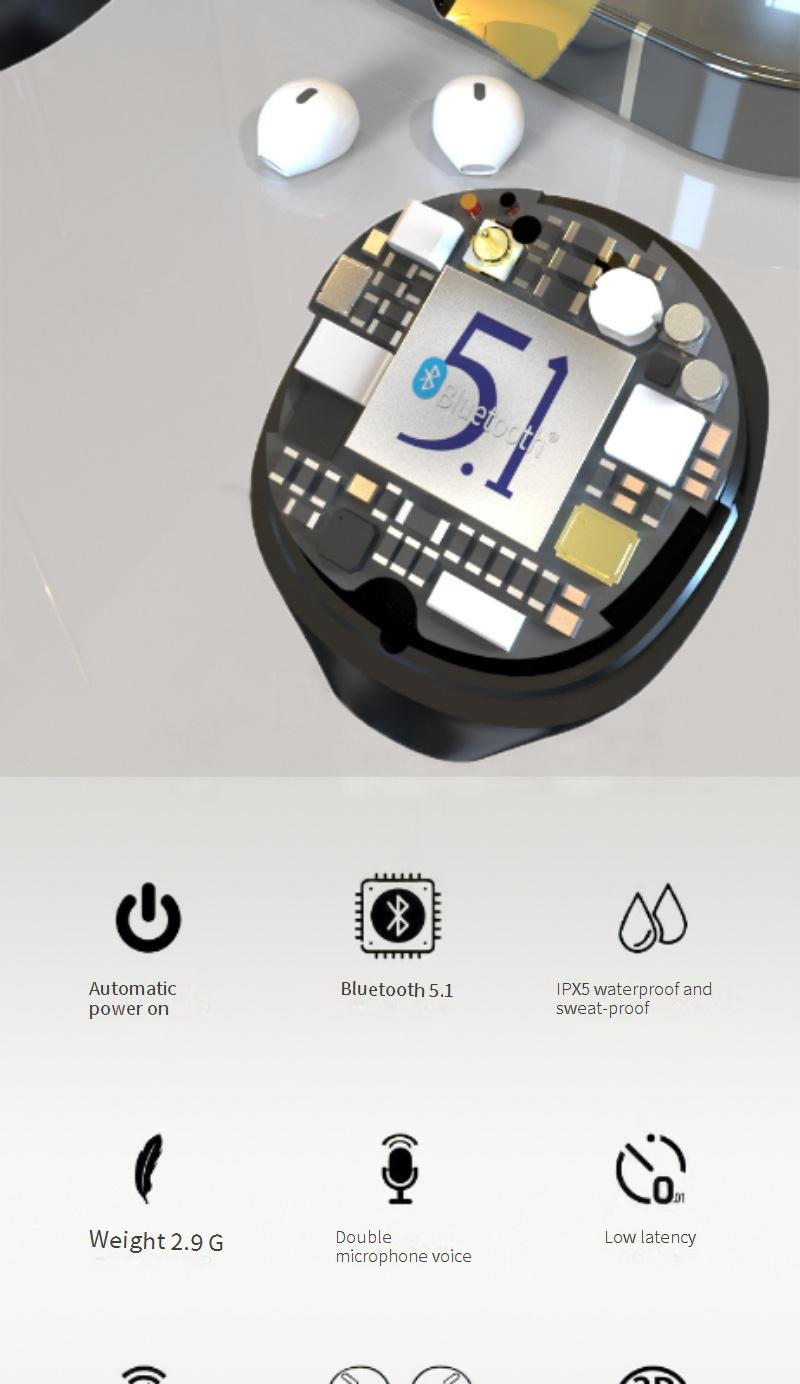 Bluetooth Headphones Business Tws Bluetooth Headset Large Power Wireless Charging Headset In Ear Private Model Mini Non In Ear_voghion.com