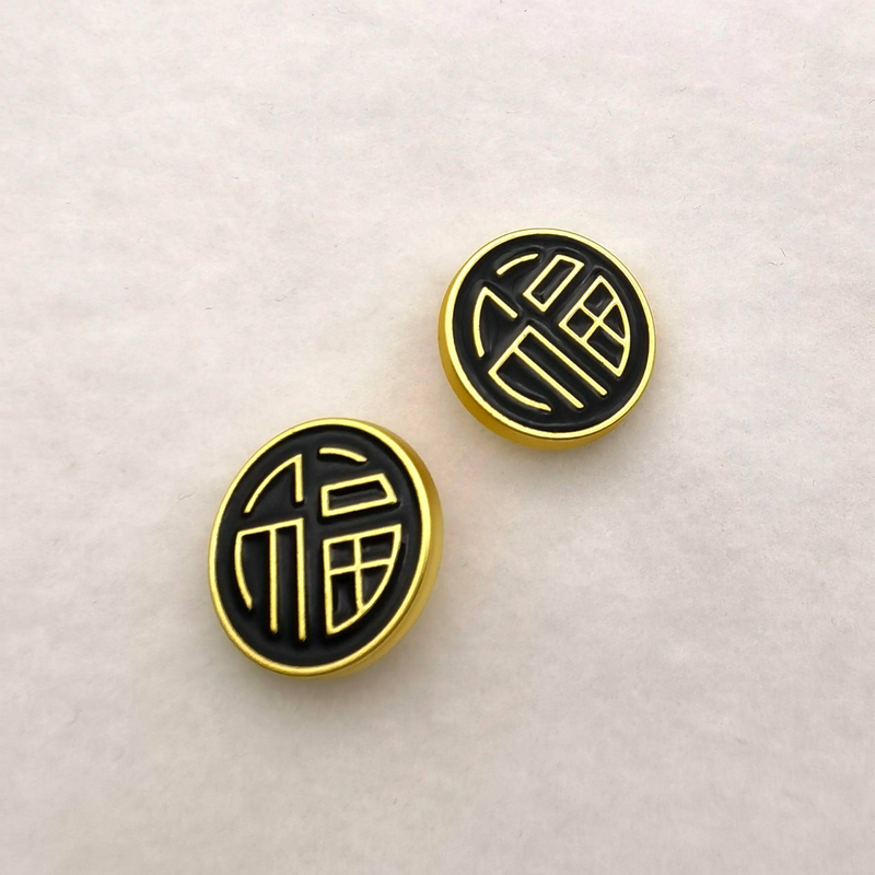 6pcs Classic Round Metal Buttons, Cufflinks,clothing Accessories,Can Be Used For Coats, Suits, Shirts, Dresses, Knitwear And Sweaters._voghion.com