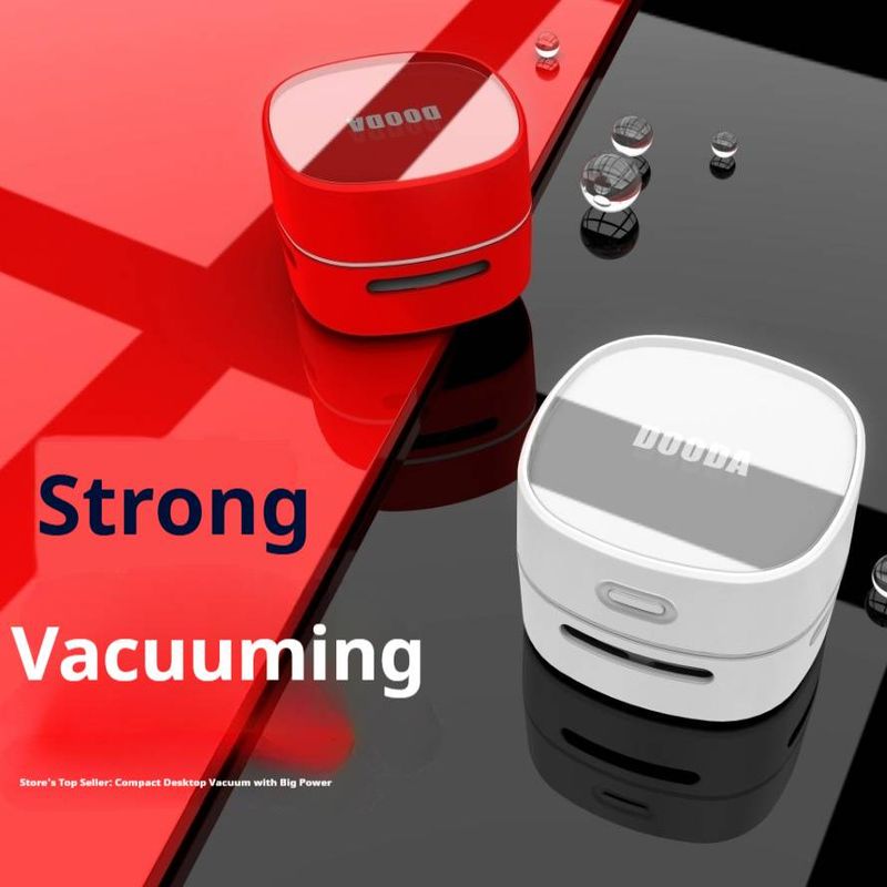Cordless Handheld Vacuum Cleaner - 10KPA Powerful Suction, Wet/Dry Use, USB/Battery Powered, Compact For Car & Desk, 7 Colors_voghion.com