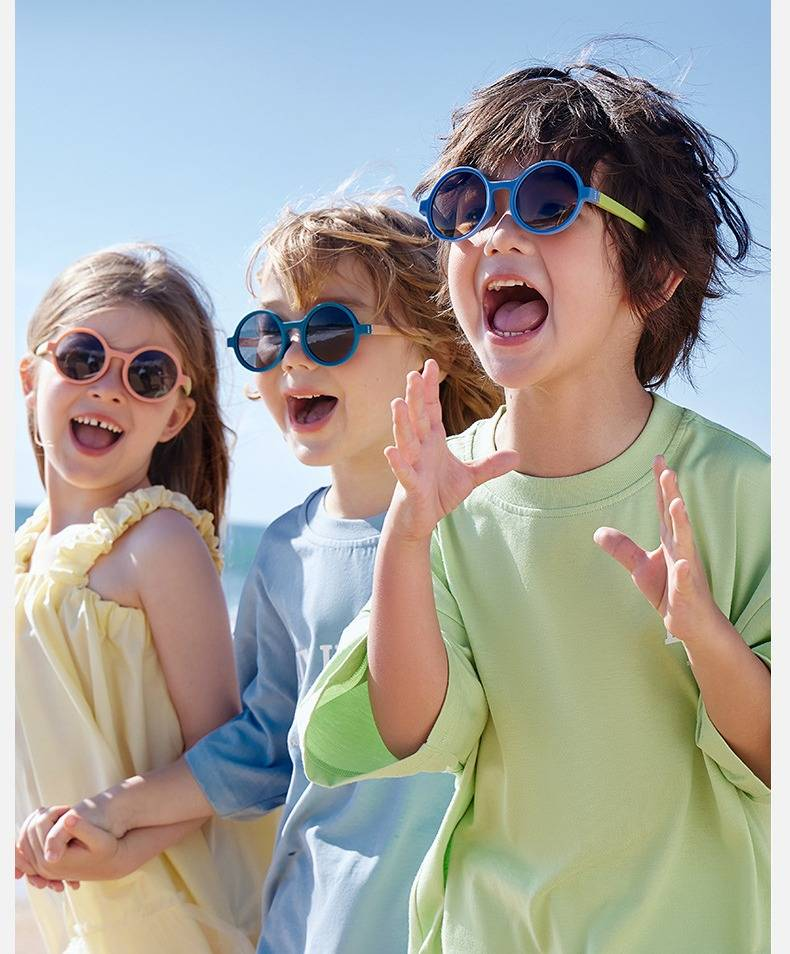 Kocotree Kids Polarized Sunglasses – UV400 Protection Anti-Glare Shades (Lightweight PC Frame, TAC Lens, Trendy Color Blocking For 3-12 Years Old_voghion.com