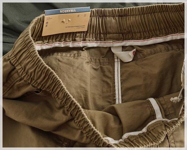 Herrenbekleidung Lockere, modische Arbeitskleidungs-Shorts Lockere Cargo-Shorts aus Baumwolle Lässige Sommer-Streetwear-Kurzhosen mit funktionellen Taschen für Jugendliche_voghion.com