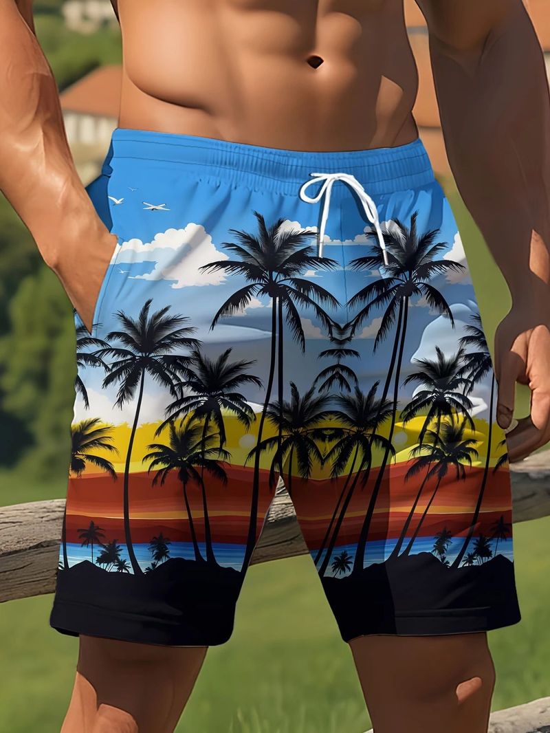 25-letnie nowe, męskie spodnie plażowe w stylu hawajskim, drukowane cyfrowo 3D_voghion.com