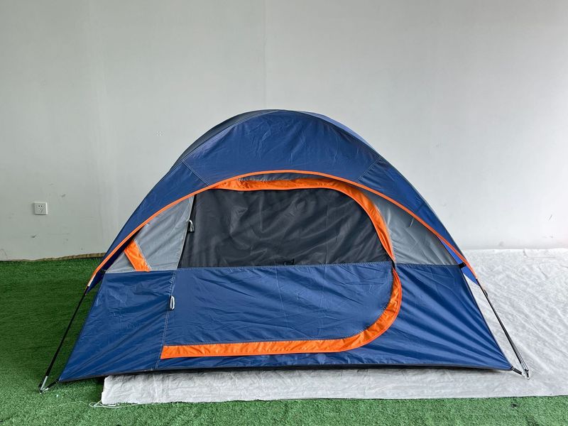 Cross Border Hot Selling Outdoor Ręcznie Zbudowany Dwuwarstwowy Niebieski Namiot Pogrubiony Namiot Turystyczny Namiot Składany Przenośny Namiot Kempingowy_voghion.com
