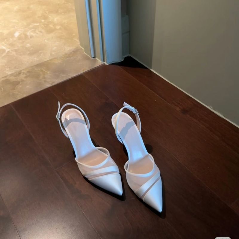 Neue elegante Sandalen mit spitzer Zehenpartie und hohem Absatz für den Frühling, französischer feiner Absatz, bequeme Sandalen mit geschlossener Zehenpartie, modisch, raffiniert, vielseitig, leicht_voghion.com