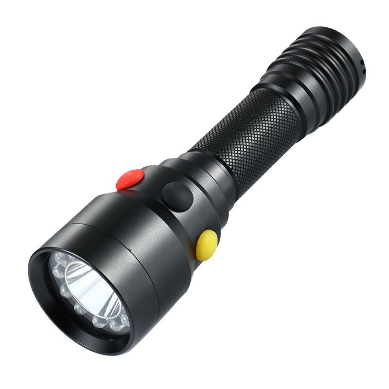 Jay Delight Upgraded Railway Three-Color Signal Light Flashlight Yellow White Red Green DRJW9914_voghion.com