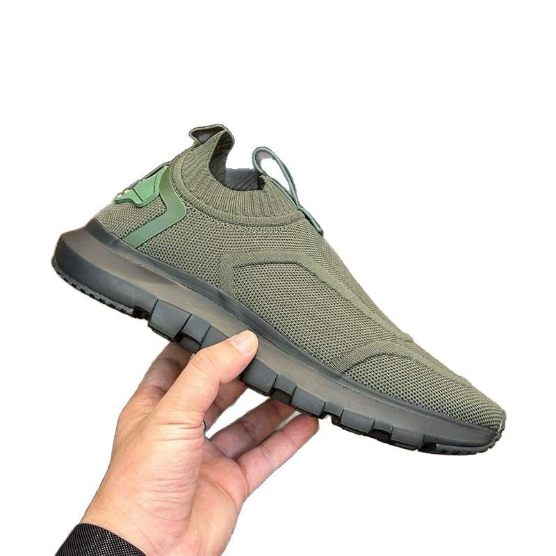 Men's Trendy Brand Fashion Casual Sneakers 2025 New European High-End Slip-On Sock Shoes_voghion.com