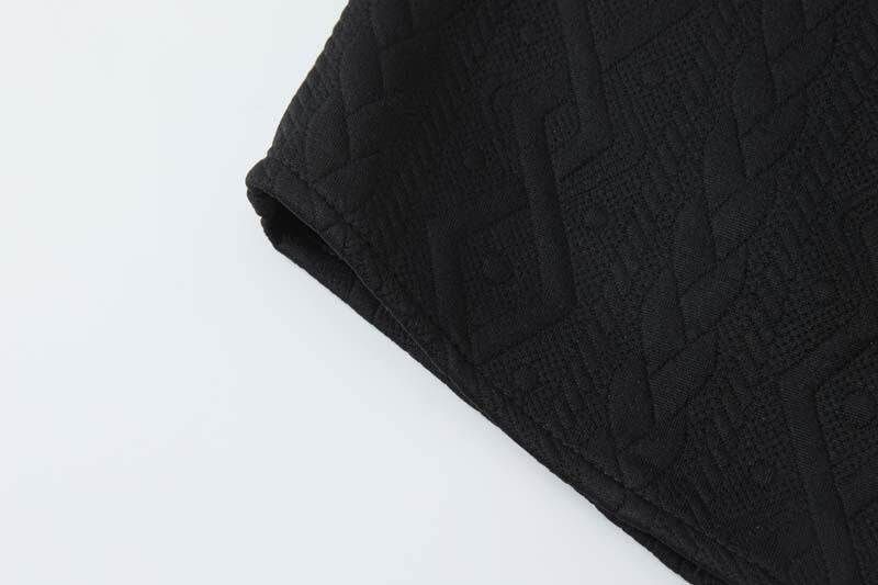 Herrenbekleidung Modetrend Freizeit Sport Strickmuster Kurzarm Zweiteiliger Anzug_voghion.com