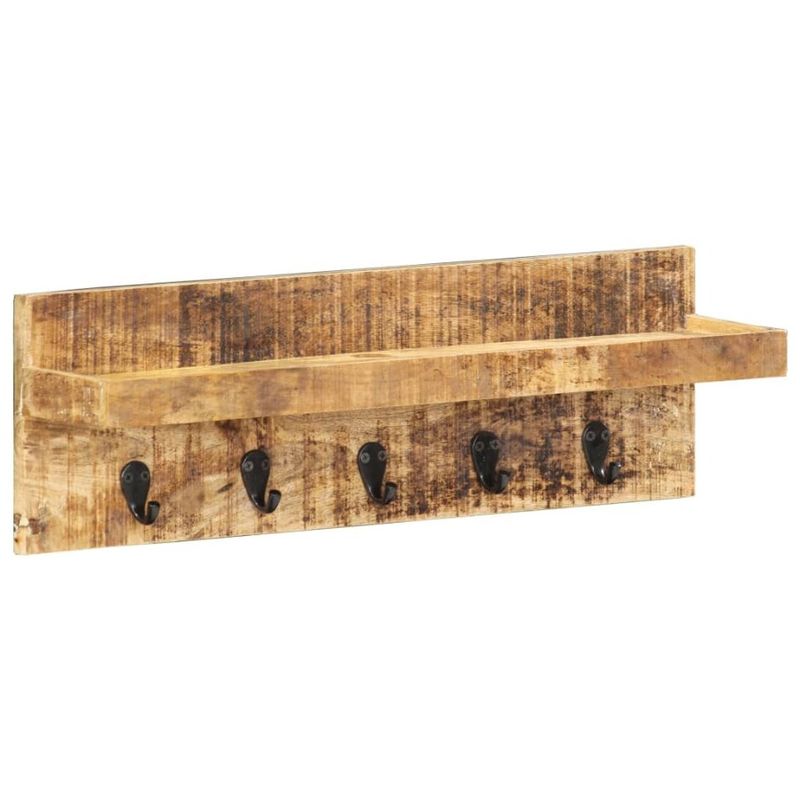 Wall 23.6x5.9x7.9 Rough Wood Rack Mango Coat Solid Mounted_voghion.com