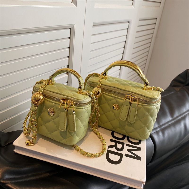 Beibei Shangpin 2024 New Korean Xiangjia CF Handheld Single Shoulder Oblique Straddle Women's Box Bag Bags_voghion.com