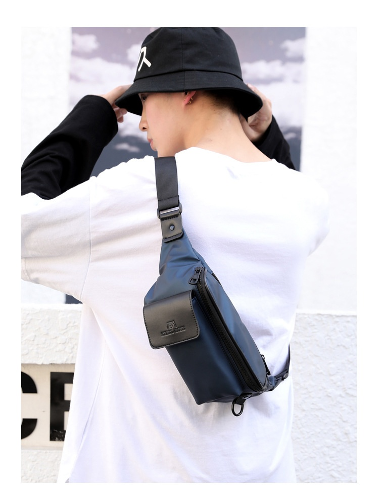 Nuovo marsupio da uomo tendenza moda borsa a tracolla multifunzionale borsa da petto casual di grande capacità borsa per cellulare da corsa all'aperto_voghion.com