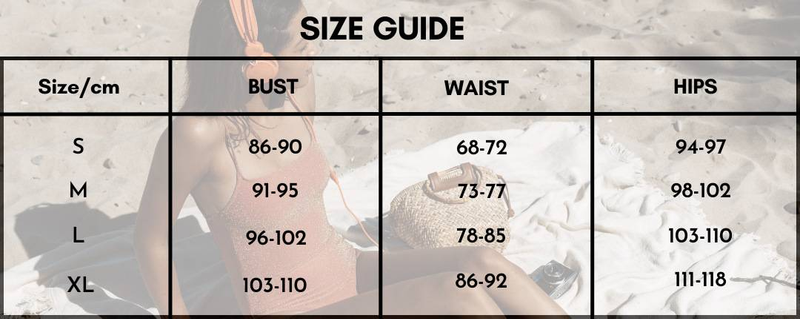 Women's stylish beach vacation one-piece swimsuit set_voghion.com