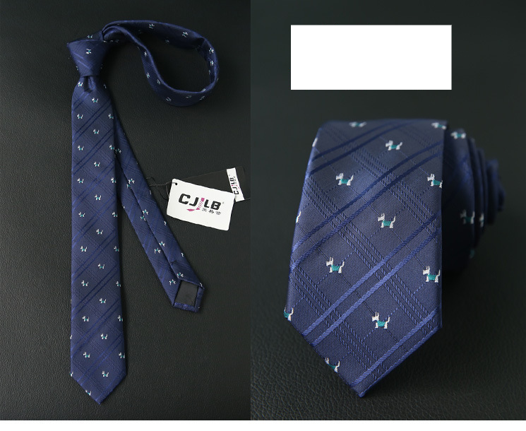 Unisex Men's and women's tie narrow polyester silk business British tie 6CM_voghion.com