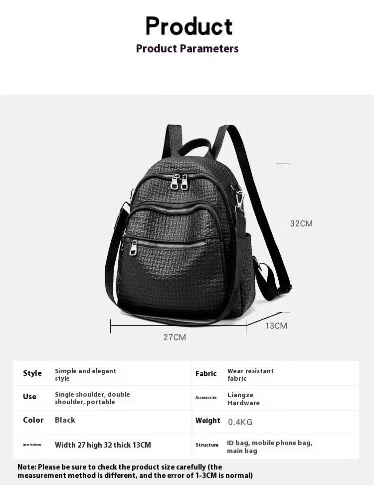 Versão coreana para mulheres 2024 nova mochila casual simples grande capacidade viagem versátil bolsa feminina para deslocamento_voghion.com