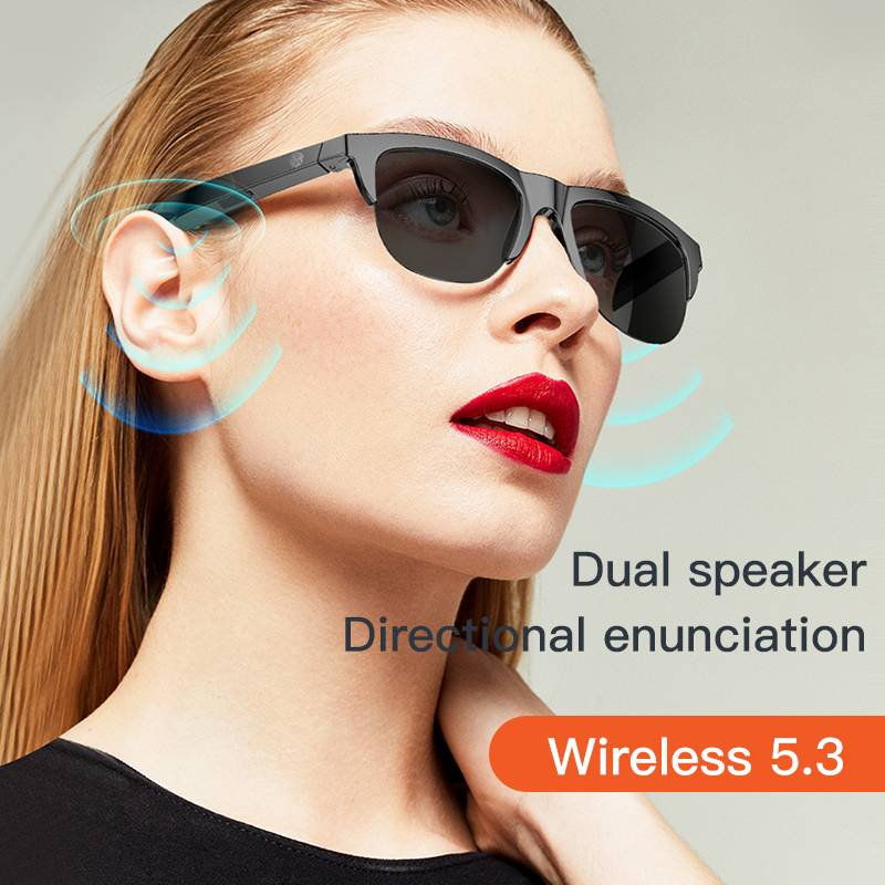 F06 Occhiali stereo wireless Android con cuffie Bluetooth Sport Occhiali elettrici per auto da guida Uomo_voghion.com