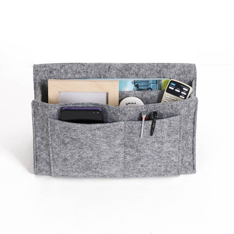 Praktische Aufbewahrungsbox aus Filz, Aufbewahrungskorb für das Wohnzimmer zu Hause, Aufbewahrungstasche für den Schreibtisch im Büro_voghion.com